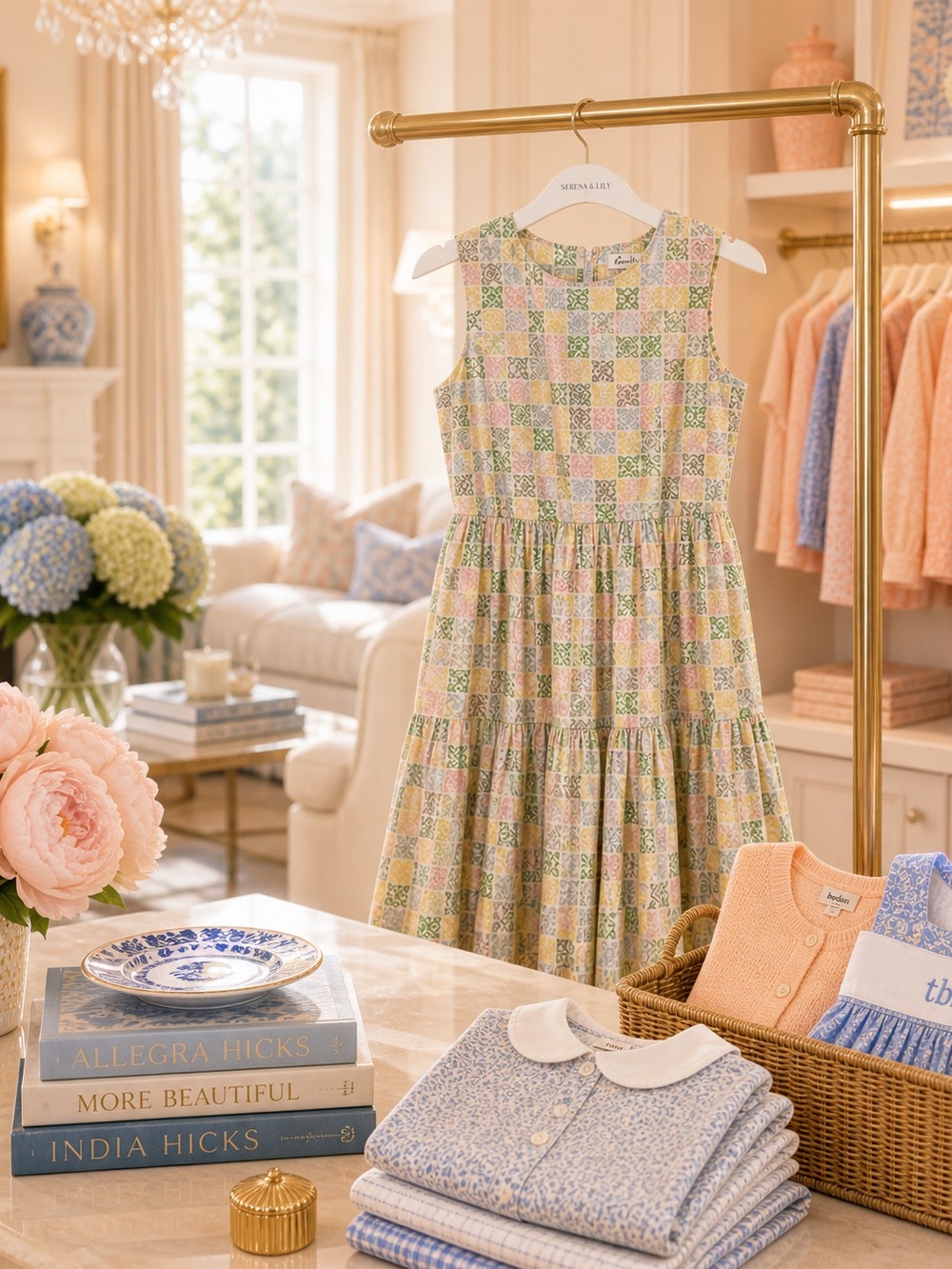 Coco Shop Pastel Patchwork Sundress - Multicolor